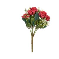 Picture of NAT Artificial Rose Flower Bunch, Red