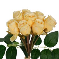 Picture of NAT Artificial Rose Flower Bouquet, Cream