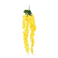 Picture of NAT Artificial Wisteria Flower Hanging Vine Screening, Yellow