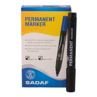 Picture of Sadaf Permanent Marker, 2mm, Black, Pack of 10