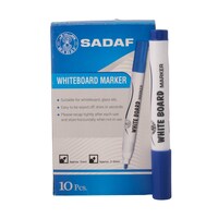 Picture of Sadaf White Board Marker, Blue, 5 mm Thickness, Pack of 10