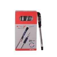 Picture of Today's Z5 Grip Ball Pen with 0.7 mm Tip, Black, Pack of 50