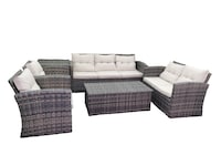 Picture of Oasis Casual 7 Seater Rattan Sofa with Cushion Box