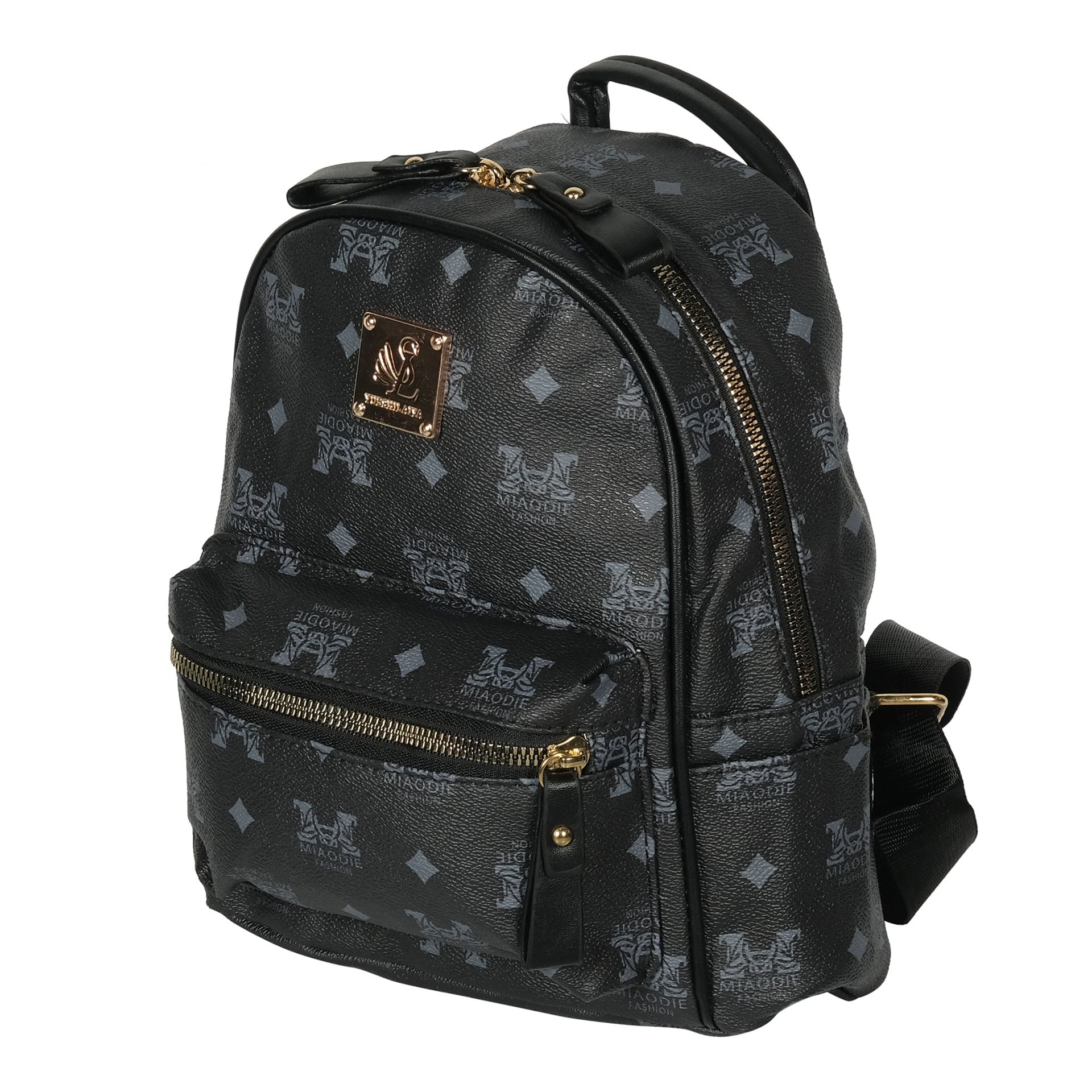 Buy Online Miaodie Printed Backpack with Zip Closure in UAE | Dragonmart.ae
