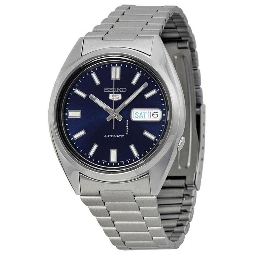 Buy Online Seiko 5 Men's Automatic Blue Dial Eng & Arabic Day Watch ...