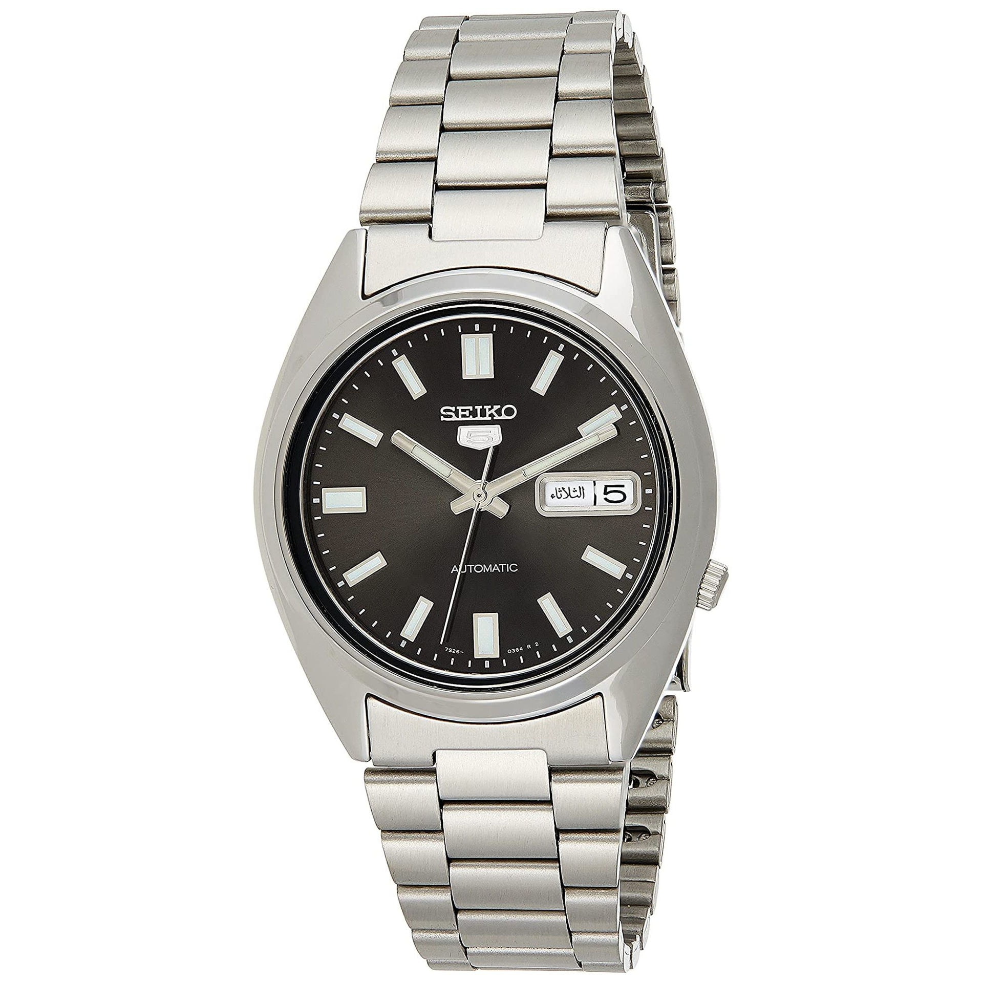 Shop Seiko Men's 5 Automatic Silver Stainless-Steel Automatic SNXS79K1 ...