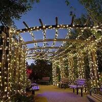 Picture of Da Zhong Holiday String Lights warm white Outdoor Christmas String Lights, 480 LEDs/167ft Plug in Fairy Light with Control 8 Modes
