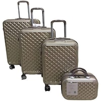 Picture of Trolley with Beauty Case Gold - 4 Pieces