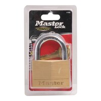 Picture of Master Lock Brass Stainless Steel Pad Lock, 60mm, Gold
