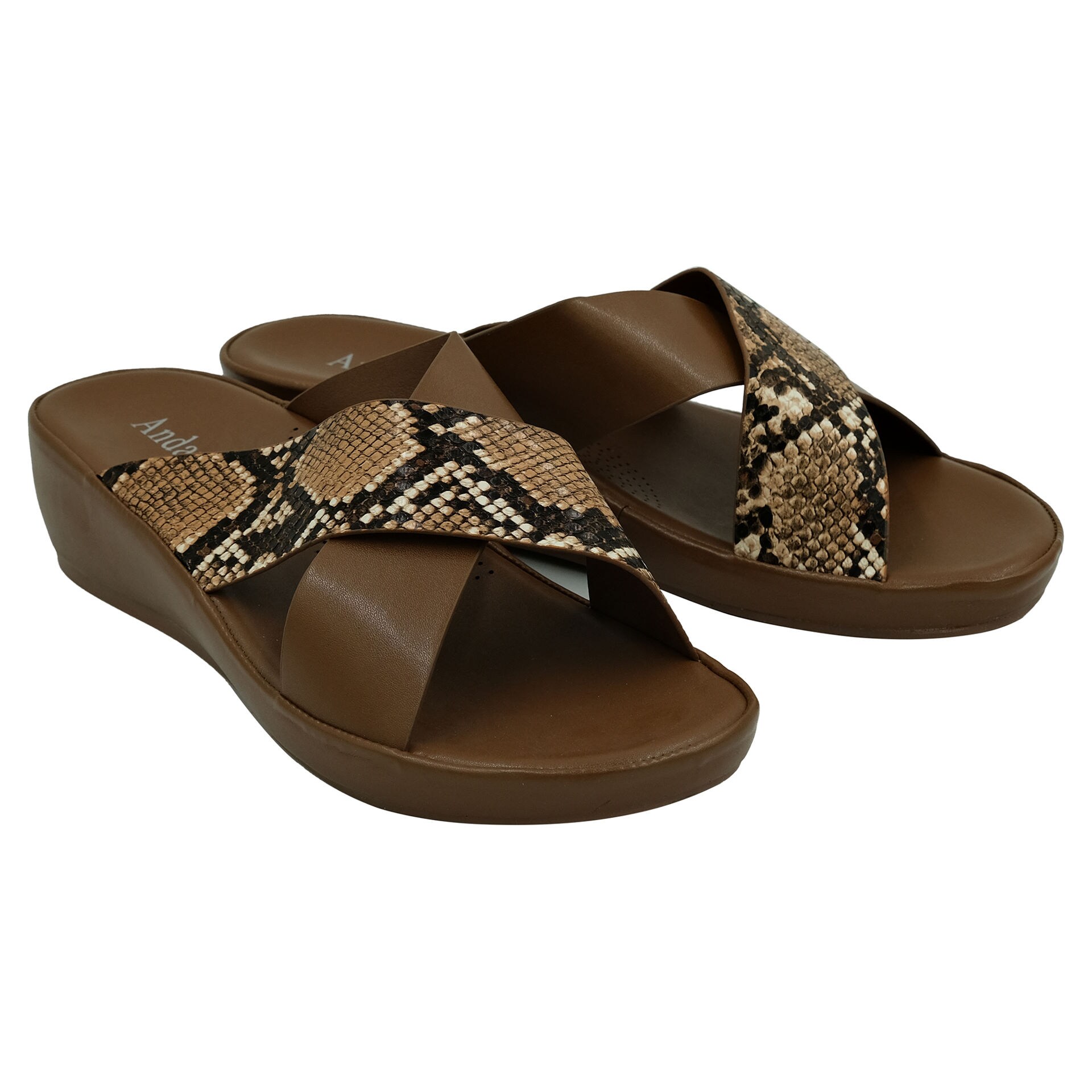 Shop Andarina Women's Wedge Sandals with Reptile Design | Dragon Mart UAE