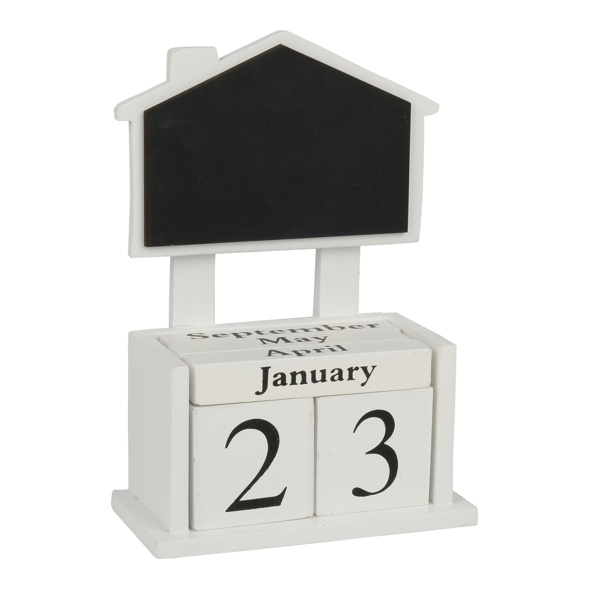 Shop Generic Home Design Wooden Manual Calendar White & Black Dragon