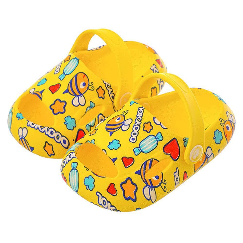 Shop BABY WORLD Baby World Kids Printed Non-slip EVA Sandal, Yellow ...
