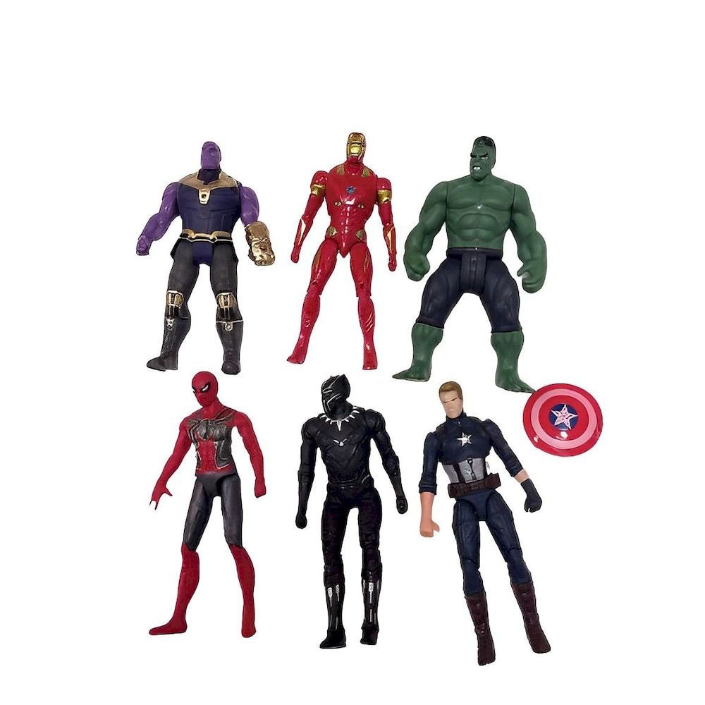 Shop GENERIC 6-Piece Kids Marvel Avengers Superhero Collectible Action ...