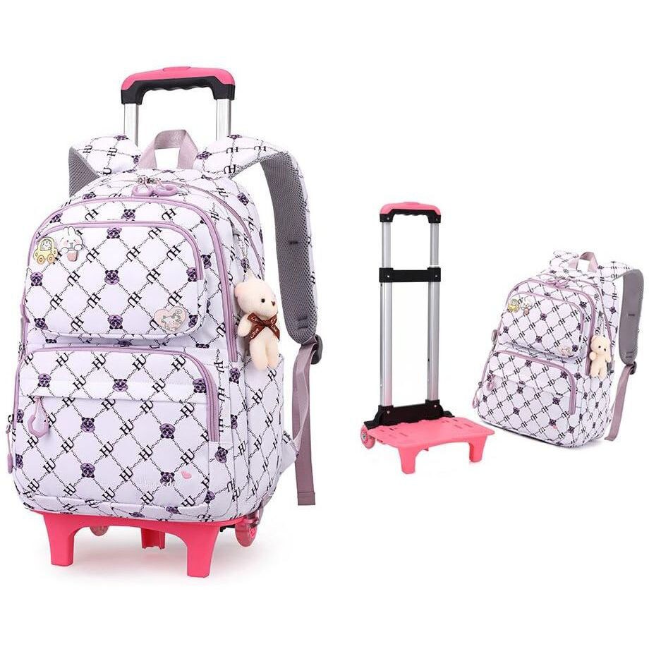 fashion-instinct-plain-design-unisex-school-backpack-4pcs-set-dark-peach